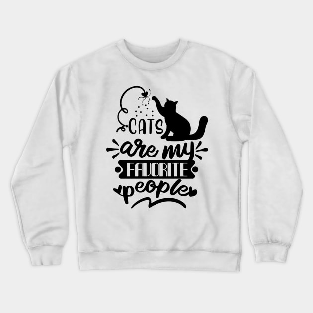 Cats Gift Kitten Cat Lover Crewneck Sweatshirt by Foxxy Merch